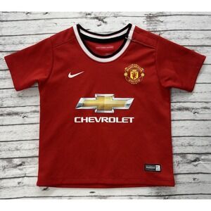 Nike Manchester United Red Away Jersey Toddler 12-18 Months Chevrolet Authentic